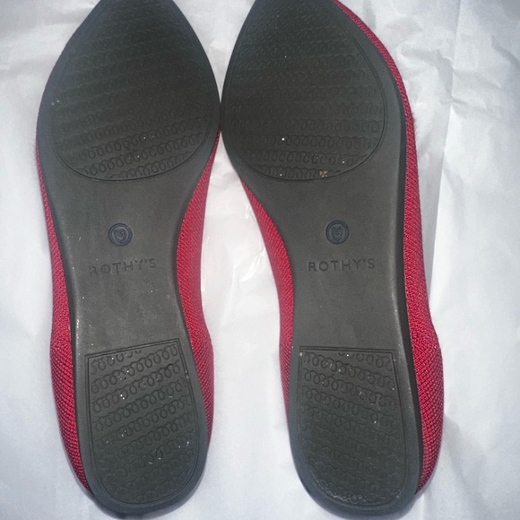 Rothy’s Bright Red The Point Flats - Picture 3 of 4